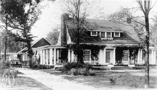 front view from east